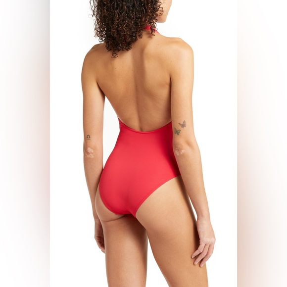 NWOT Sea Level Keyhole Halter One-Piece Swimsuit Size 8 - Picture 5 of 11